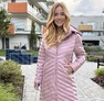Kozy kabát mályva – Női átmeneti kabát – Innova Fashion